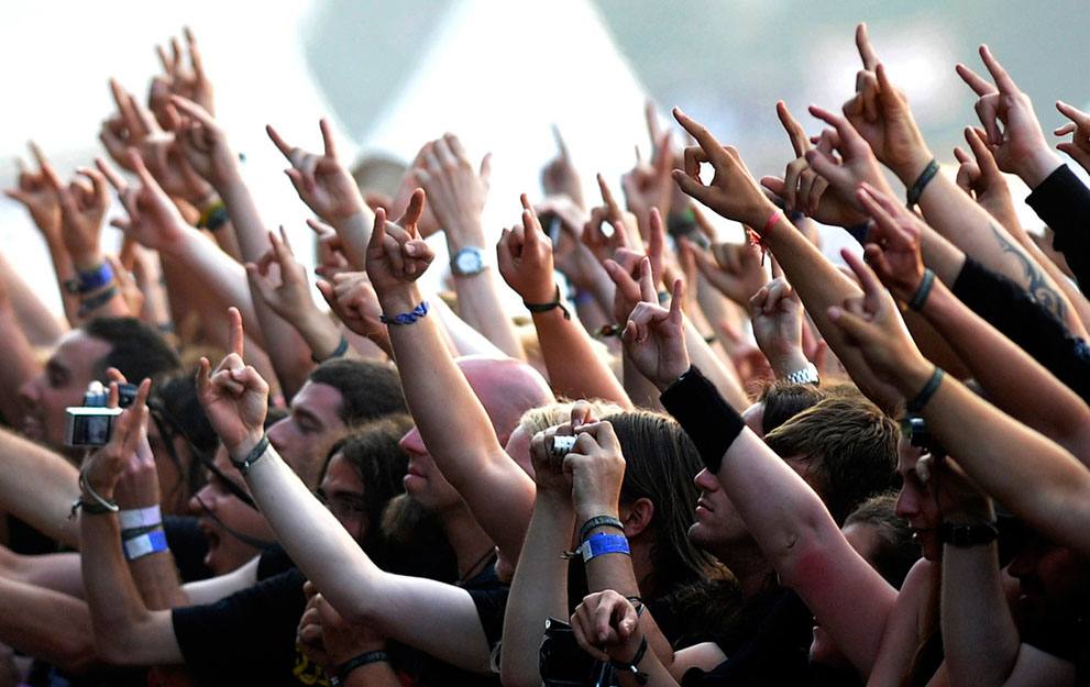 Crowd at rockfest